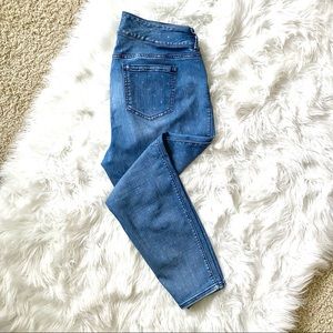 Torrid High Rise Dot Jegging Medium Wash Sz 18R